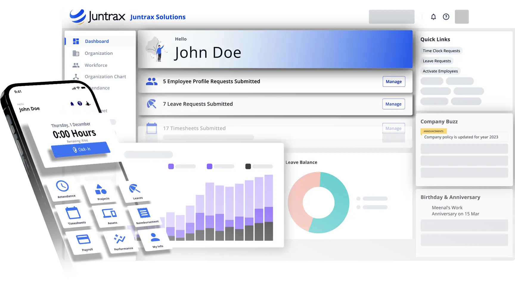 Juntrax Dashboard